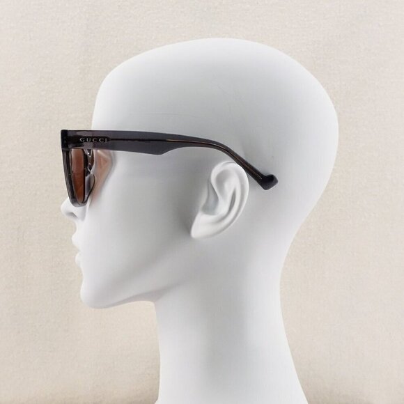 Gucci GG0965 Square Sunglasses Gray Brown OS - Picture 10 of 14